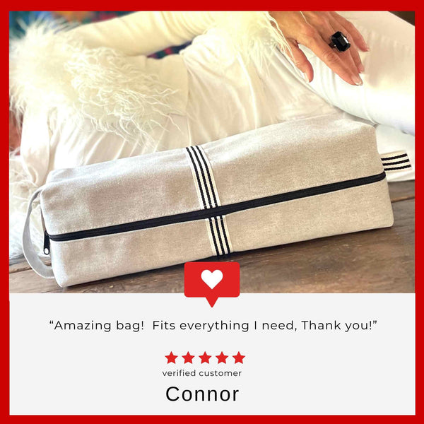 Image of a 5 star verified customer review of The Magnum Wand Pouch - customer says "Amazing bag! Fits everything I need, thank you"