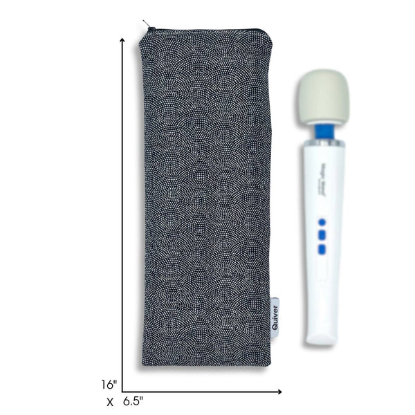 Zippered storage case for full-size wellness devices, handcrafted in the USA.
