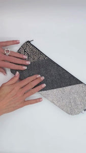 discreet storage bag for personal massager or other adult toy made from classic Japanese fabrics
