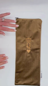 Wand massager discreet storage bag, video illustrates custom fit for Hitachi Magic wand Adult Toy