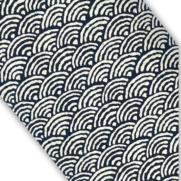 Japanese fabric detail of zippered case for personal wellness devices, made in the USA