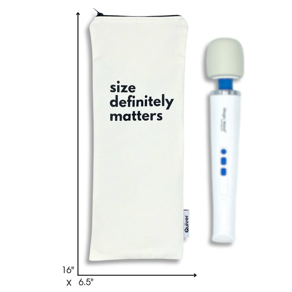 Size Matters Wand Pouch – Discreet Storage Case for Handheld Wellness Devices