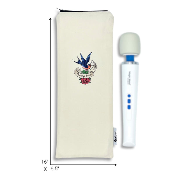 Dimensions of storage case for personal wellness devices, made in the USA
