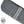 fabric detail of adult toy pouch dark gray denim with black and white ribbon accent , made in USA by  Quiver.Love