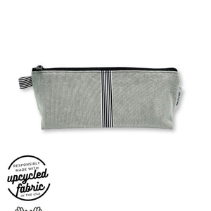 Vibrator travel bag in sturdy pale denim fabric by Quiver.Love, discreet storage solution for adult toys and more