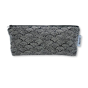 Adult toy storage bag in Japanese waves fabric by Quiver.Love