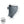 measurement detail of extra large zipper bag for vibrator or adult toy in dark gray denim fabric by Quiver.Love