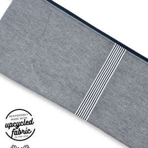 4090 - Wand Pouch | Denim & Ribbon, Iron - Quiver.Love