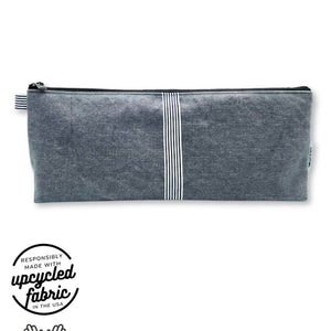 4090 - Wand Pouch | Denim & Ribbon, Iron - Quiver.Love