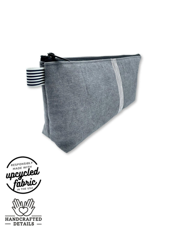 Wand Massager Travel Pouch in Denim & Ribbon - Quiver.Love