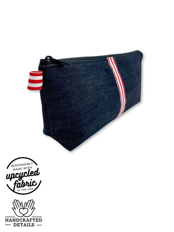 Wand Vibrator Discreet Storage Bag in Denim, made in the USA