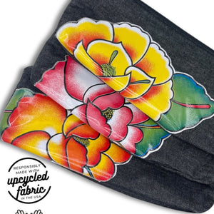 4090 - Wand Pouch | Oil Cloth + Black Denim - Quiver.Love